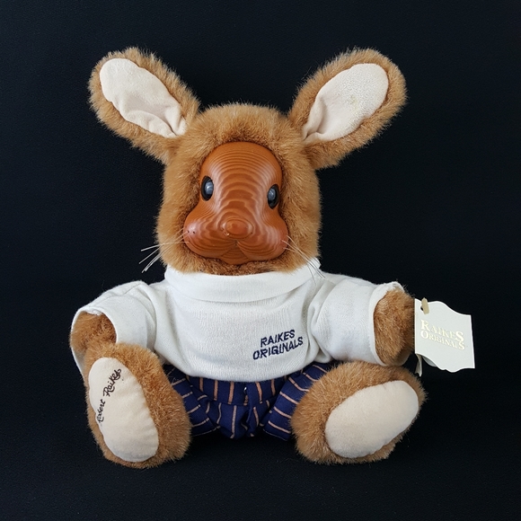 Raikes Original Wood Face Bunny Rabbit Vincent Jr - Picture 1 of 8